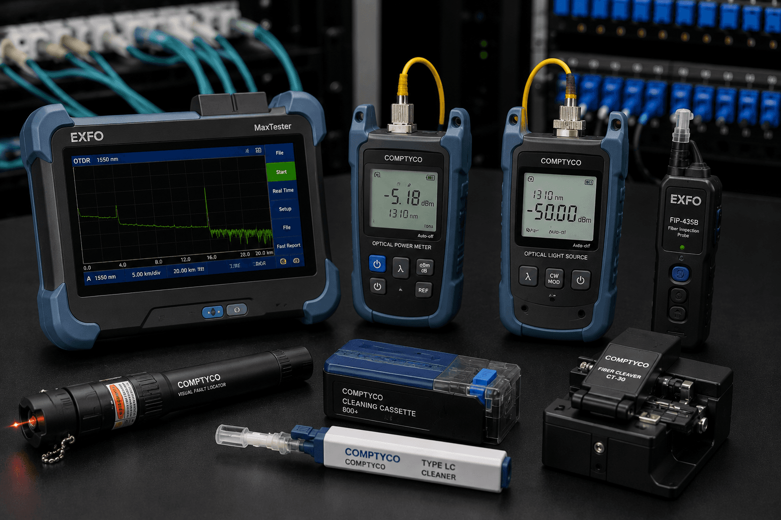 Testing equipment used to verify network infrastructure